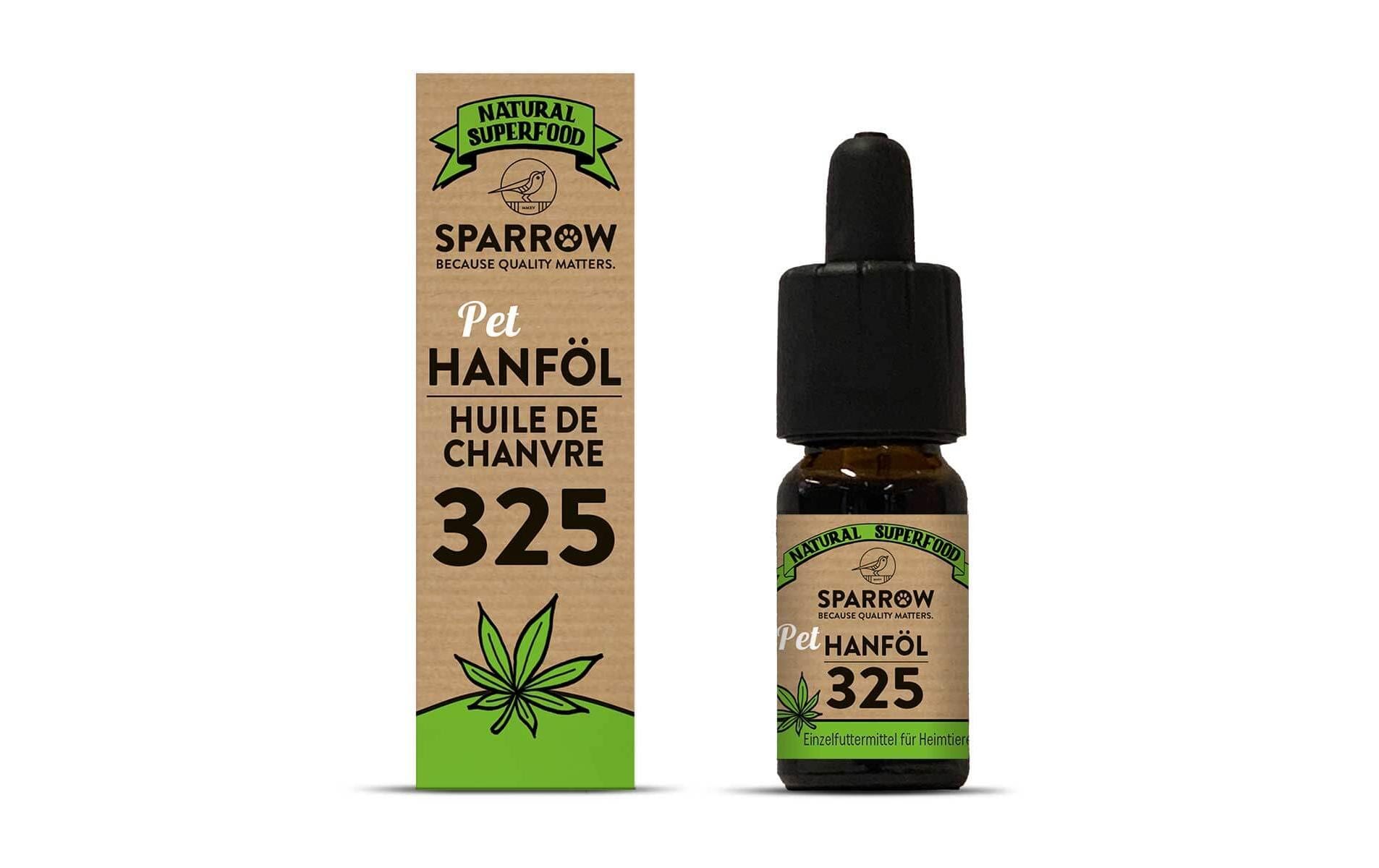 Sparrow Pet Hanföl 325 mit CBD 10ml