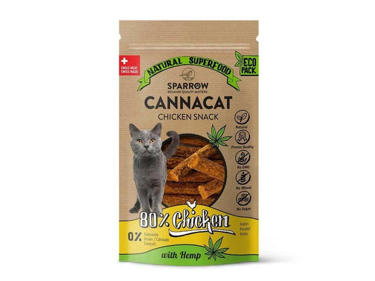 Sparrow | Cat CannaCat Relax Sticks mit CBD | Huhn 50g
