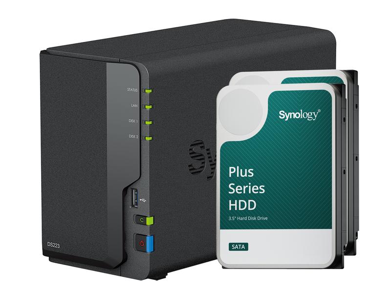 Synology | NAS DiskStation DS223, 2-bay | Synology Plus HDD 8 TB