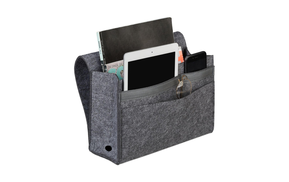 relaxdays Betttasche mit Klettverschluss