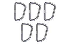 KOOR, Karabinerhaken Scatto, Silber, 5 Stüc