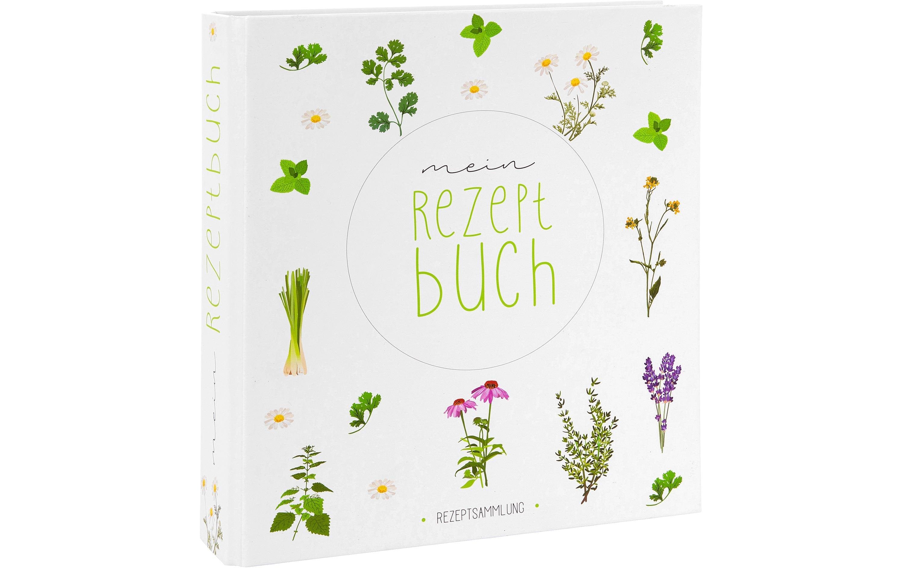 Goldbuch, Notizbuch für Rezepte Wildblumen