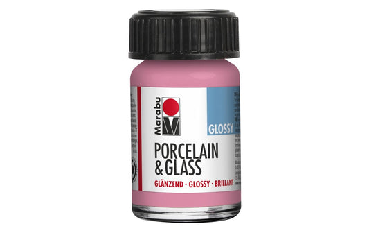 Marabu | Glas- und Porzellanfarbe 133 Rosa | 133 Rosa, 15 ml