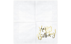 Partydeco, Papierservietten Happy Birthday