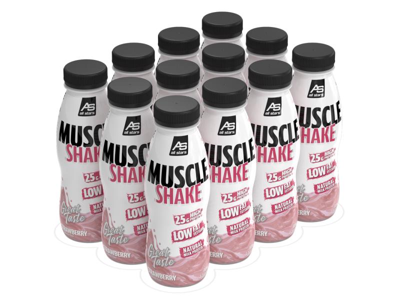 All Stars | Muscle Shake | Strawberry, 12x 300ml