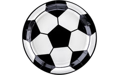 Partydeco, Einwegteller Fussball 18 cm, 6 S