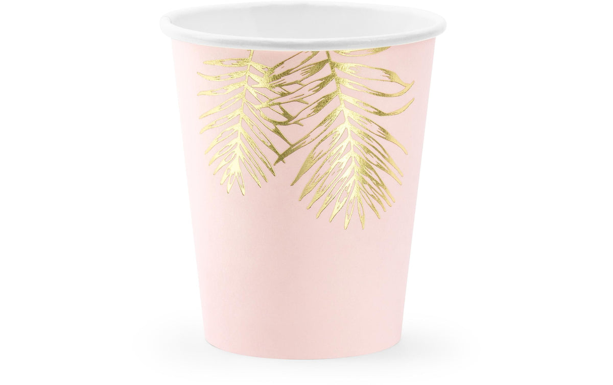 Partydeco Becher Blätter