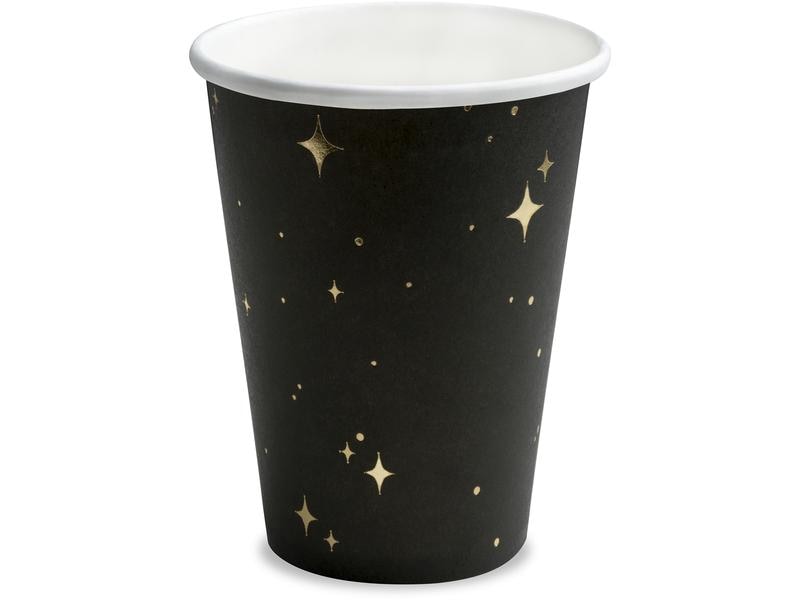 Partydeco | Becher | schwarz, 260 ml, 6 Stück