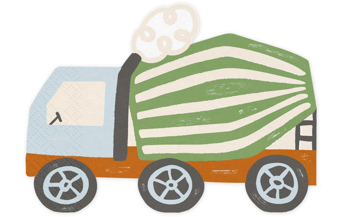 Partydeco, Papierservietten Baufahrzeuge 16