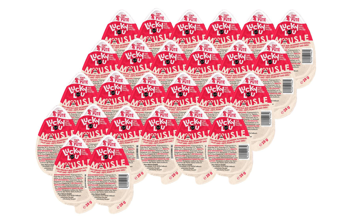 Lucky Lou Mäusle Pute 26x28g Kit