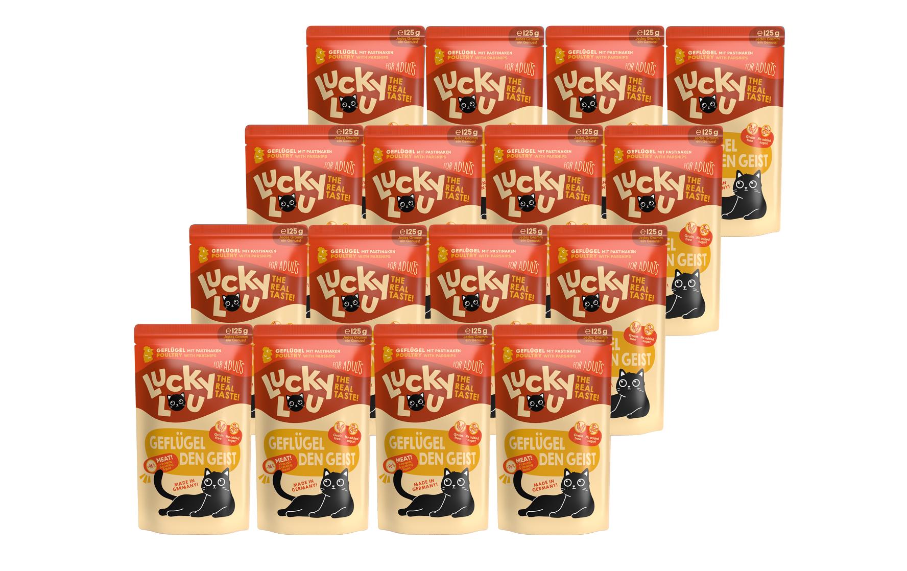 Lucky Lou, Nassfutter Lifestage Adult Geflü