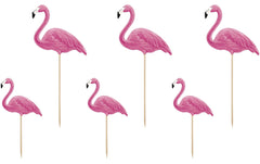 Partydeco Caketopper Aloha Flamingo