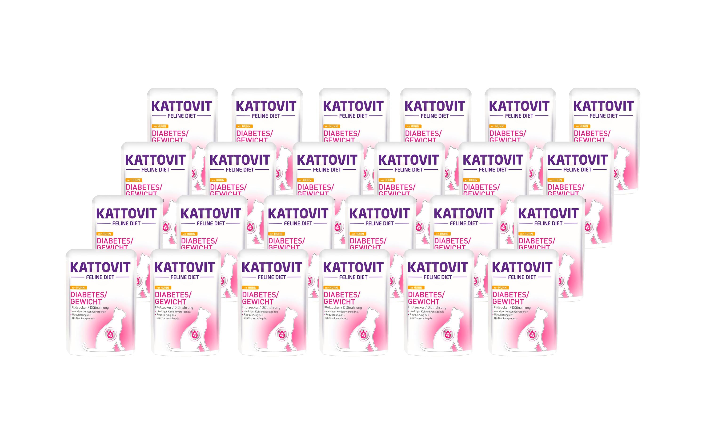 Kattovit Diabetes Huhn 24x85g Kit