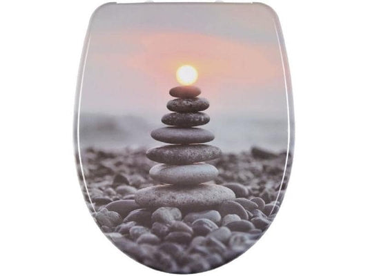 diaqua® | Diaqua WC-Sitz Nice Zen Rock | Absenkautomatik, inkl. Montage, Duroplast