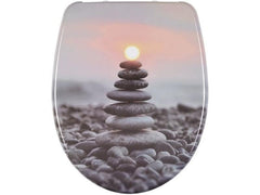 diaqua® | Diaqua WC-Sitz Nice Zen Rock | Absenkautomatik, inkl. Montage, Duroplast