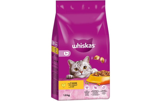 Whiskas, Trockenfutter Huhn Auswahl 1+, 1.9