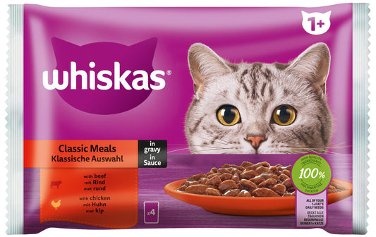 Whiskas, Nassfutter Klassische Auswahl in S
