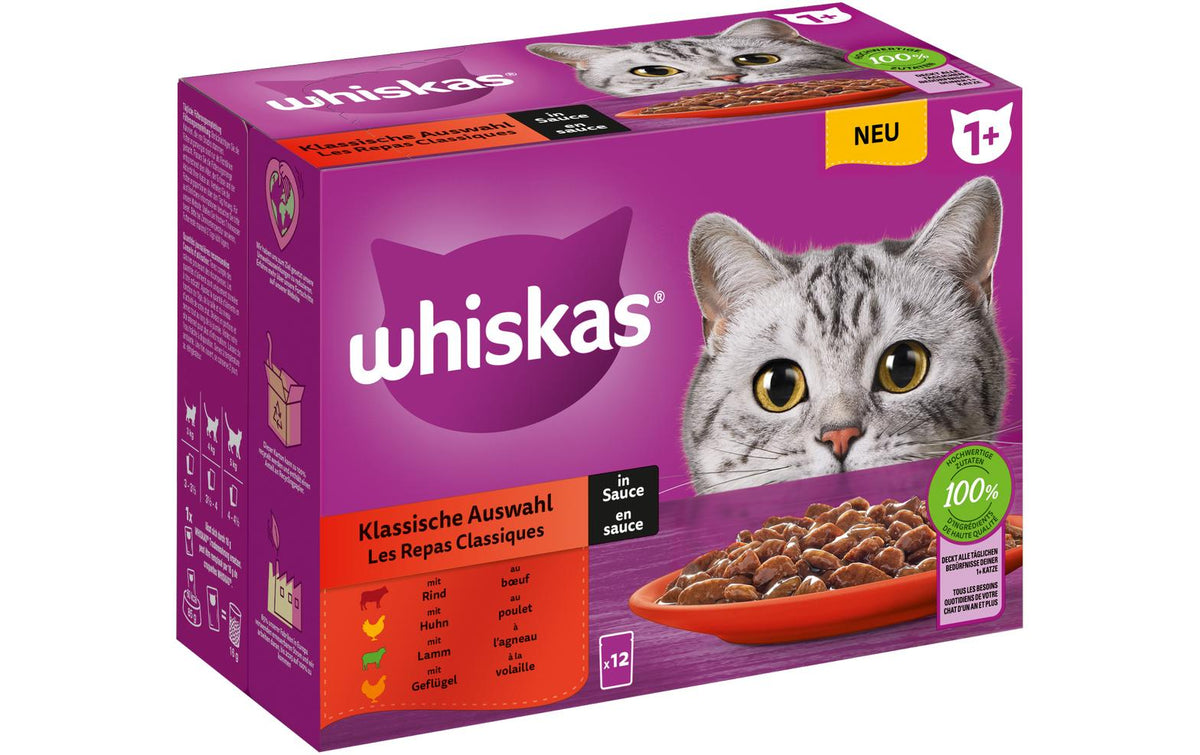 Whiskas, Nassfutter Klassische Auswahl in S