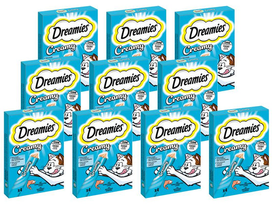 Dreamies | Katzen-Snack Creamy Lachs | Multipack, 11 x (4 x 10g)