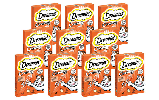 Dreamies | Katzen-Snack Creamy Huhn | Multipack, 11 x (4 x 10g)