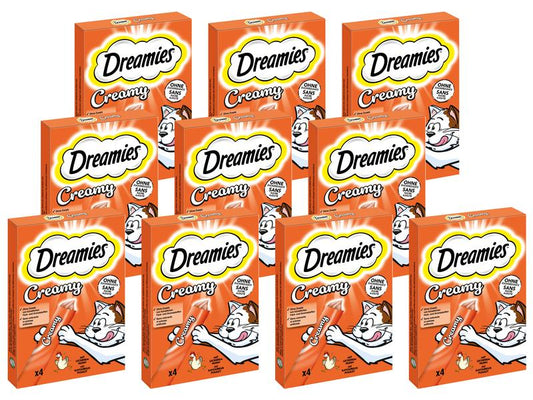 Dreamies | Katzen-Snack Creamy Huhn | Multipack, 11 x (4 x 10g)