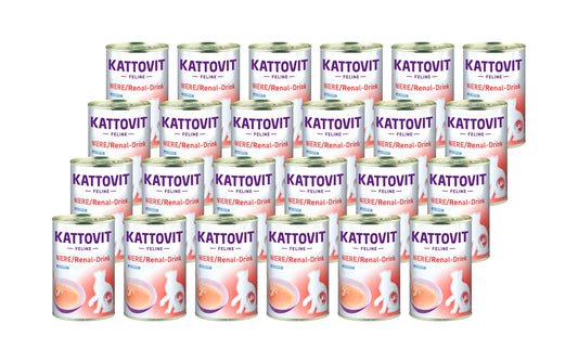 Kattovit | Katzen-Snack Niere/Renal Drink | Ente, 24 x 135 ml