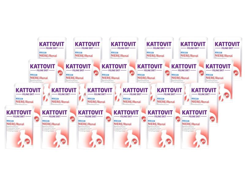 Kattovit | Nassfutter Niere/Renal Ente | 24 x 85 g