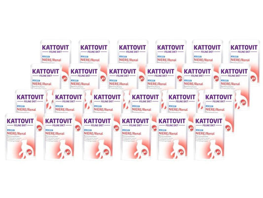 Kattovit | Nassfutter Niere/Renal Ente | 24 x 85 g