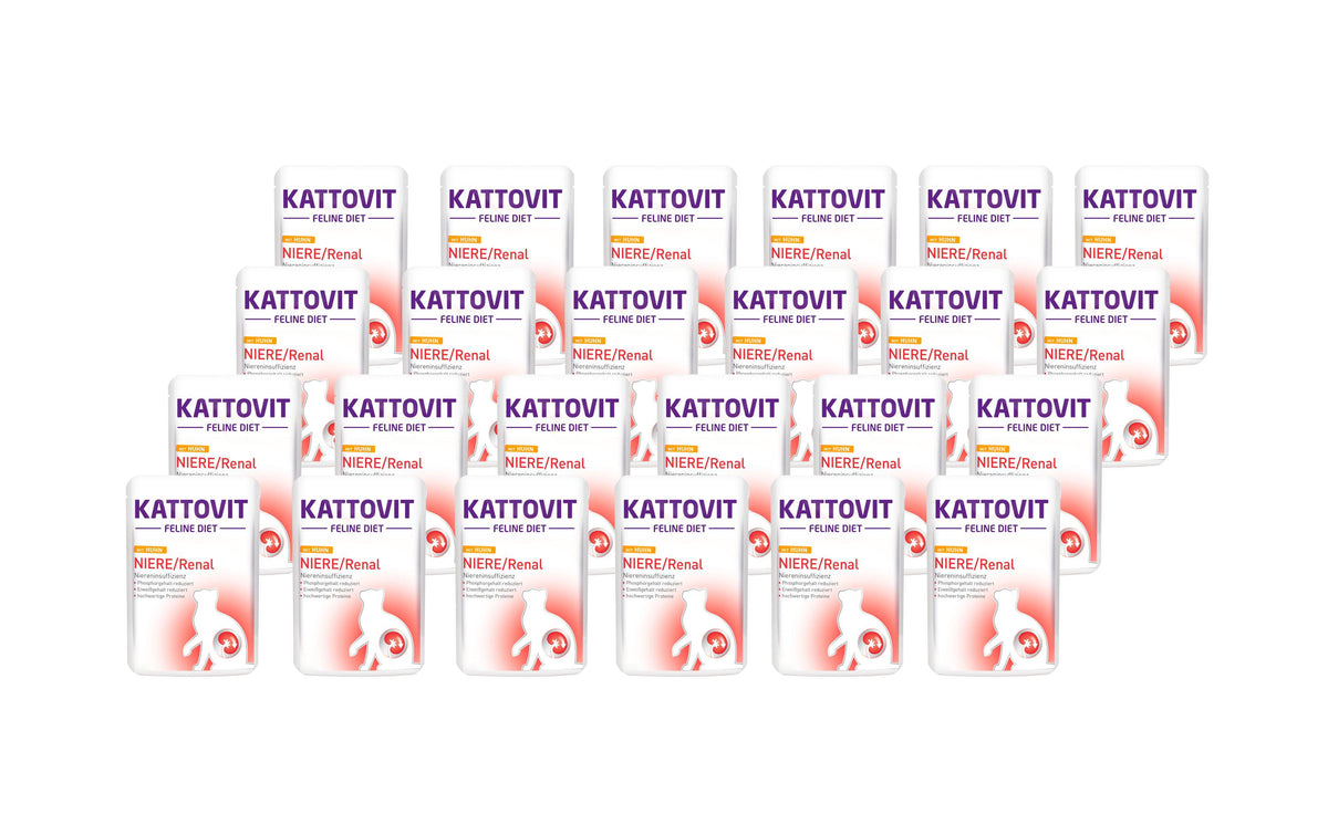 Kattovit, Nassfutter Niere/Renal Huhn, 24 x