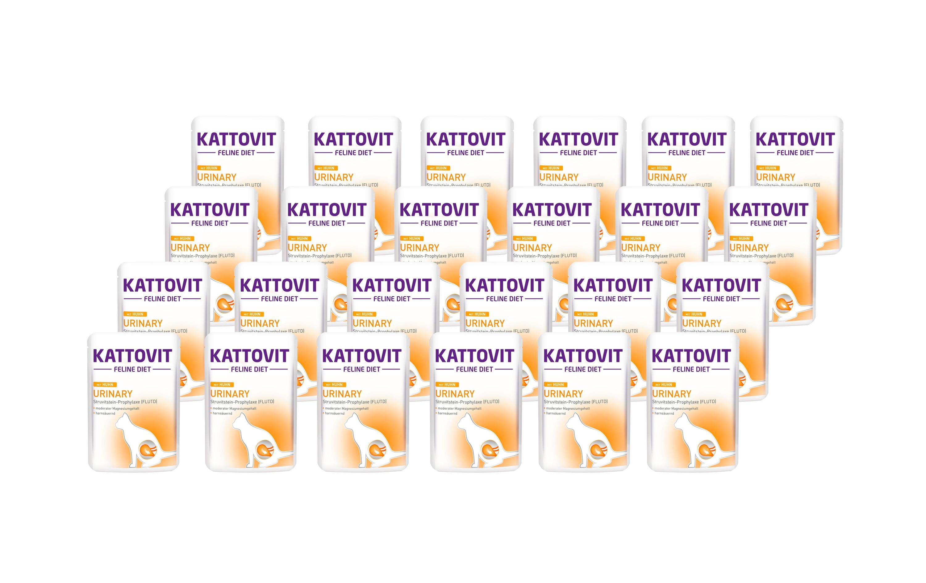 Kattovit, Nassfutter Urinary Huhn, 24 x 85