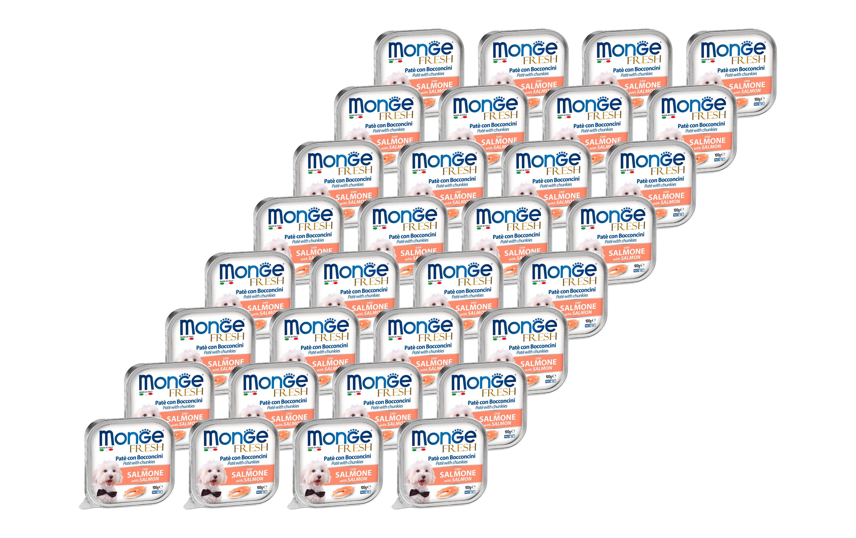 Monge Dog Fresh Pâté Lachs 32x100g Kit