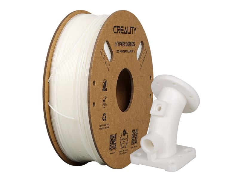 Creality | Filament ABS Hyper, Weiss 1.75 mm | 1.75mm Filament, 1Kg, Weiss, 210-250°C