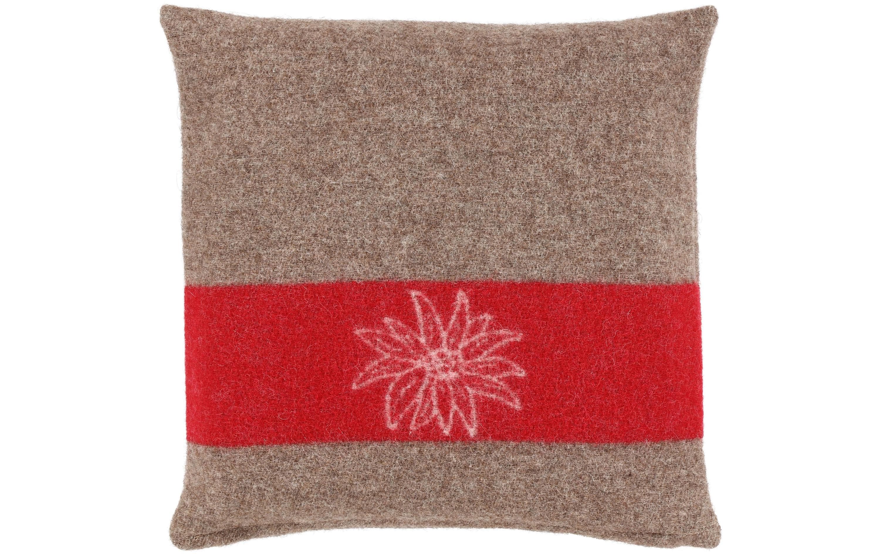 Eskimo Armeekissen Edelweiss, Braun-Rot
