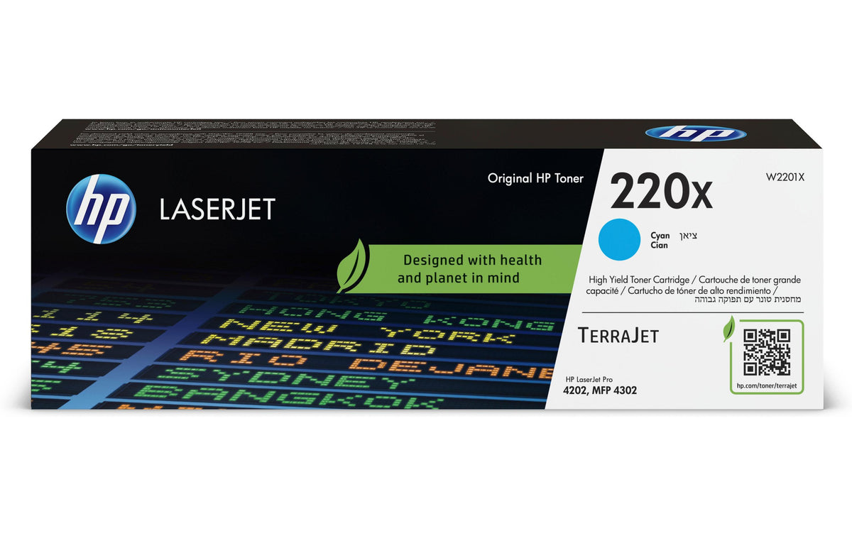 HP, Toner Nr. 220X (W2201X) Cyan