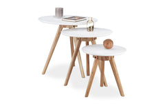 relaxdays Beistelltisch 3er Set