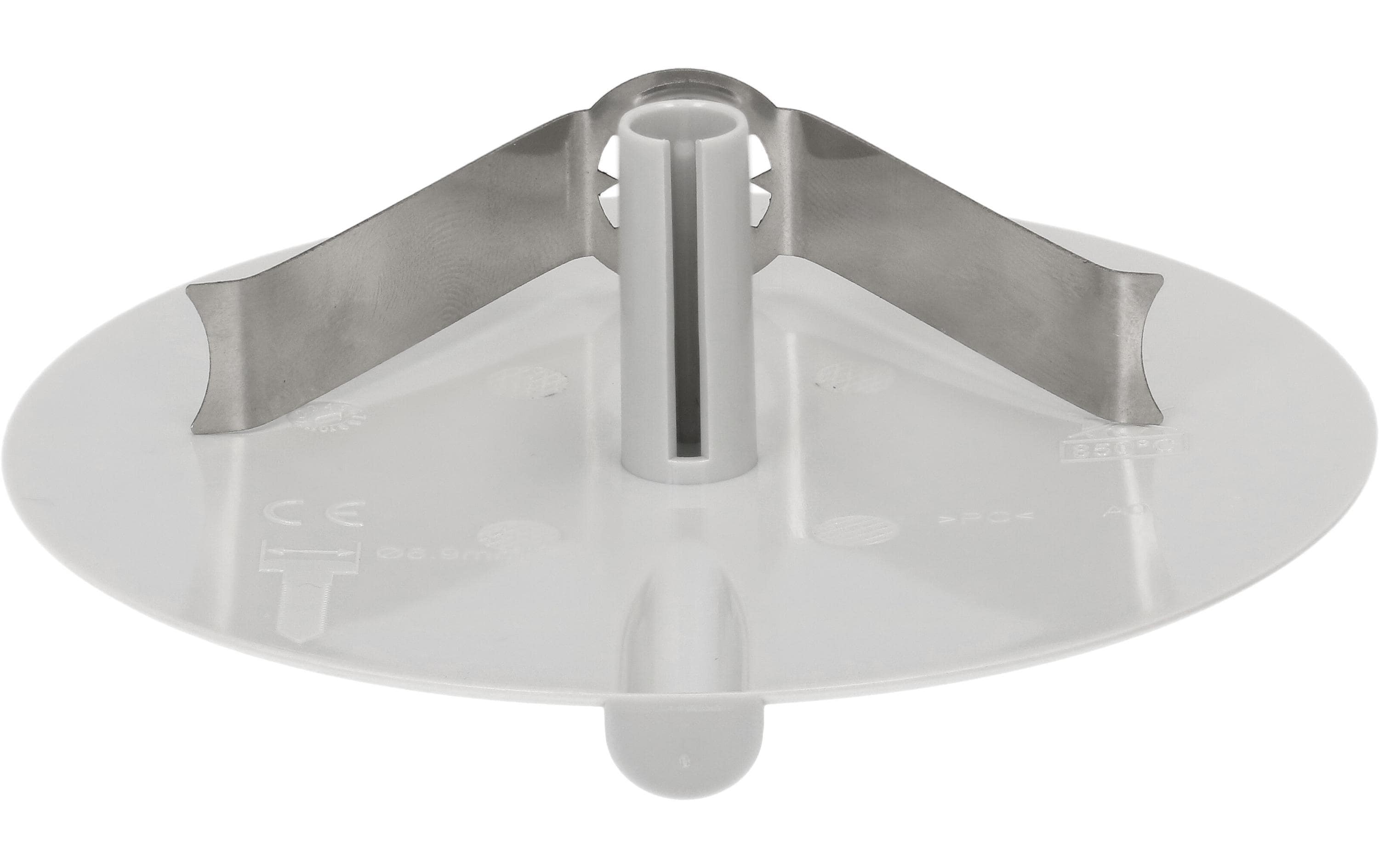 Max Hauri Deckenrosette rund flach grau