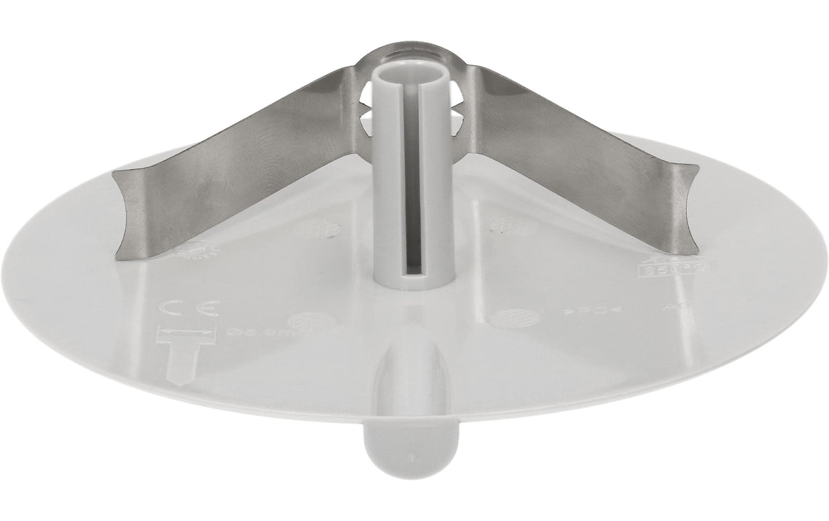 Max Hauri Deckenrosette rund flach grau