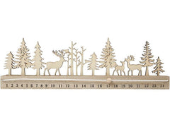 Creativ Company | Adventskalender Countdown | Landschaftssilhouette mit Schieber 1 - 24