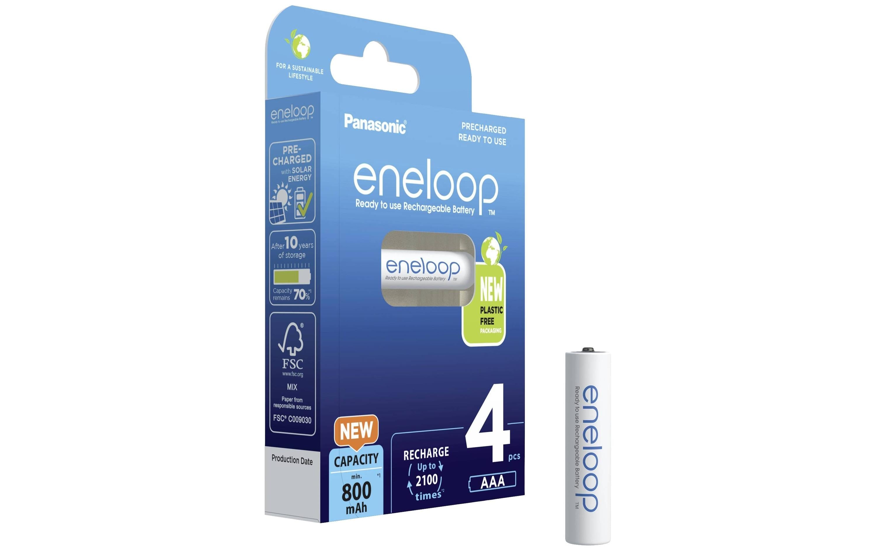 Panasonic, Akku Eneloop BK-4MCDE/4BE NiMH A