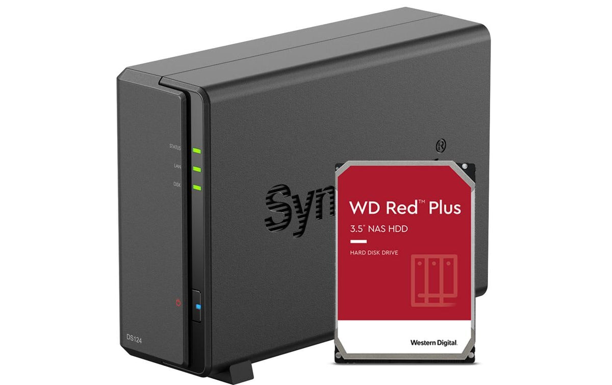 Synology, NAS DiskStation DS124 1-bay WD Re