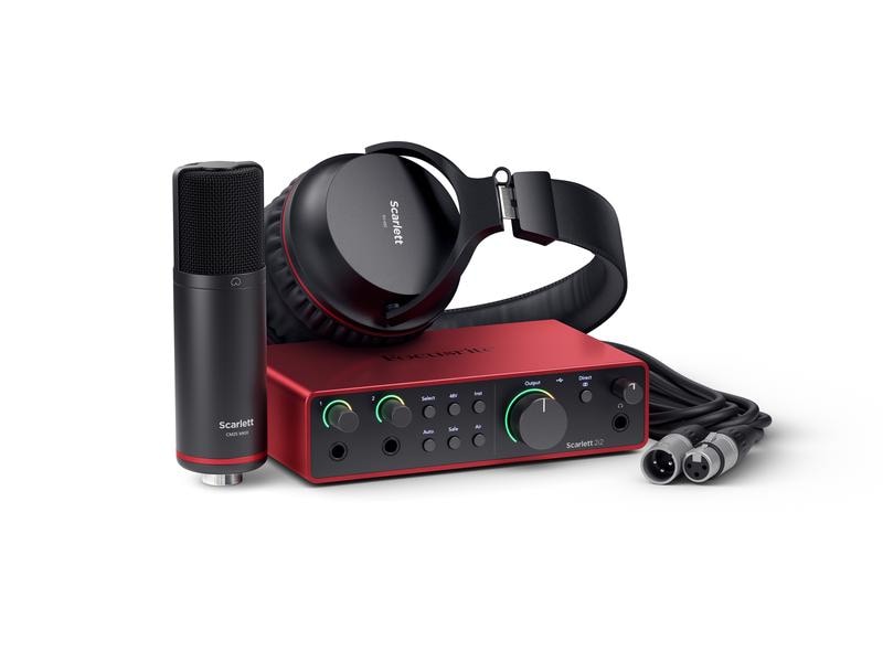 Focusrite | Scarlett 2i2 Studio 4th Gen. | Scarlett 2i2, Mikrofon, Kopfhörer, Kabel
