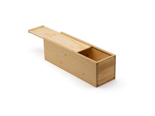Weizenkorn | Weinkiste für 1 Flasche | 35.3x10.8x10.8 cm (BxHxT), Fichtensperrholz