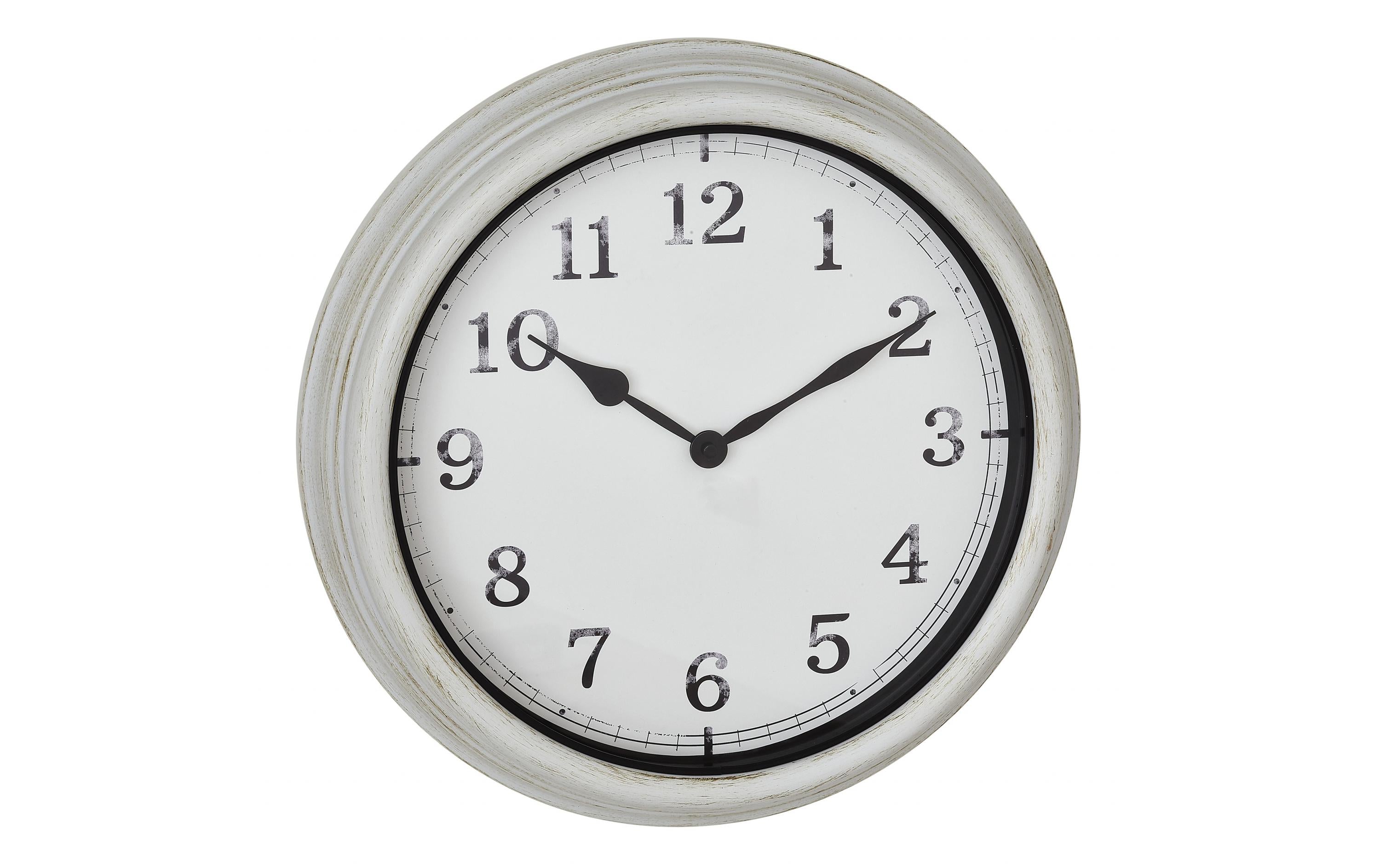 TFA Outdoor Wanduhr Weiss