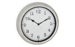 TFA Outdoor Wanduhr Weiss