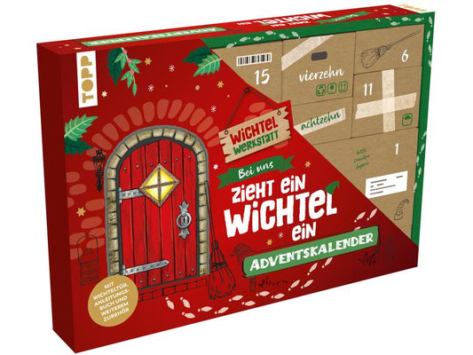 Frechverlag | Adventskalender Wichtel | Mit Wichteltür, Anleitungbuch & Bastelmat.