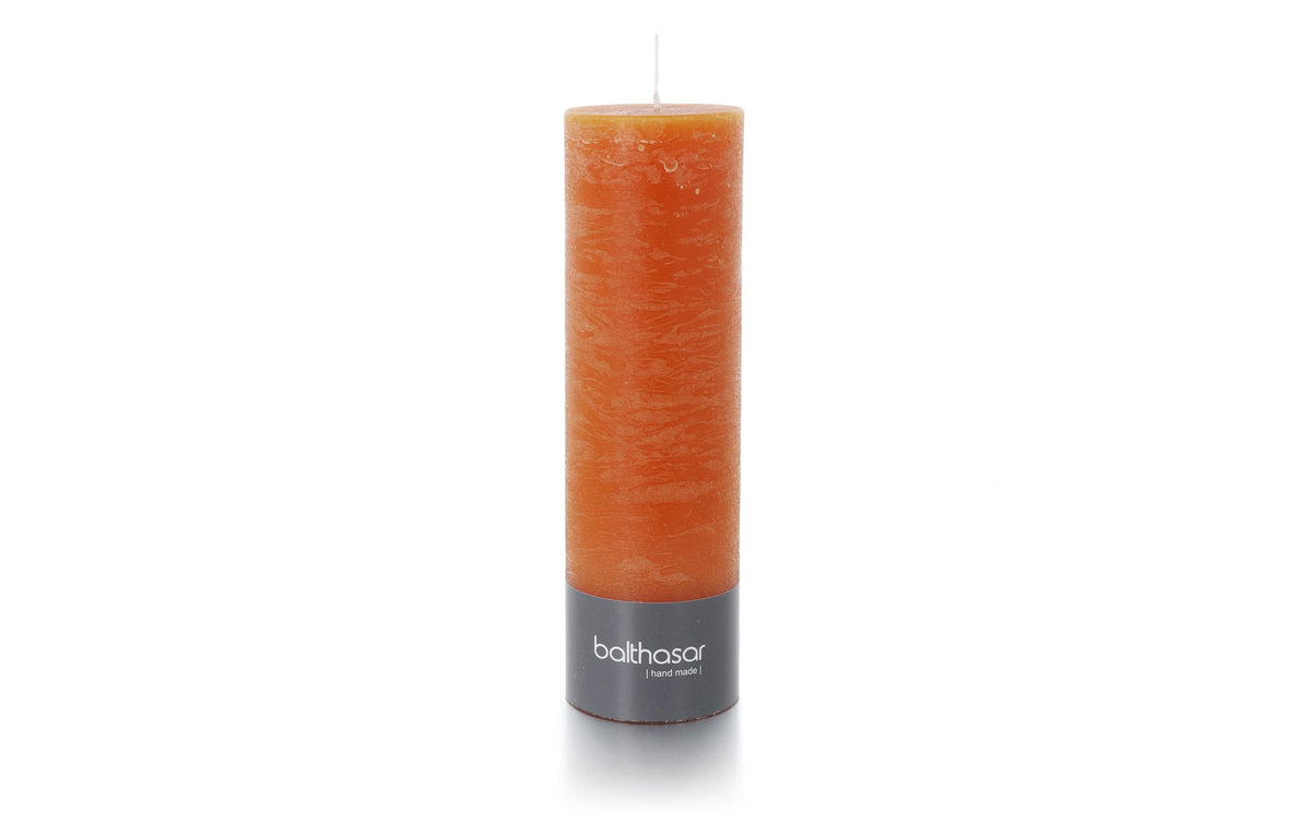 balthasar ZylinderkerzeRustico,Kürbisorange