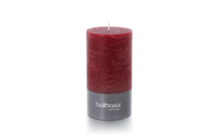 balthasar | Zylinderkerze Rustico, Antikrot | 7x13 cm (DxH), Brenndauer 60h