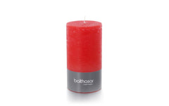 balthasar Zylinderkerze Rustico, Rot