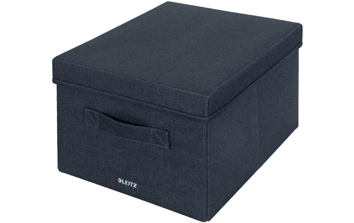 Leitz, Faltbox Fabric Dunkelgrau, 2er Pack