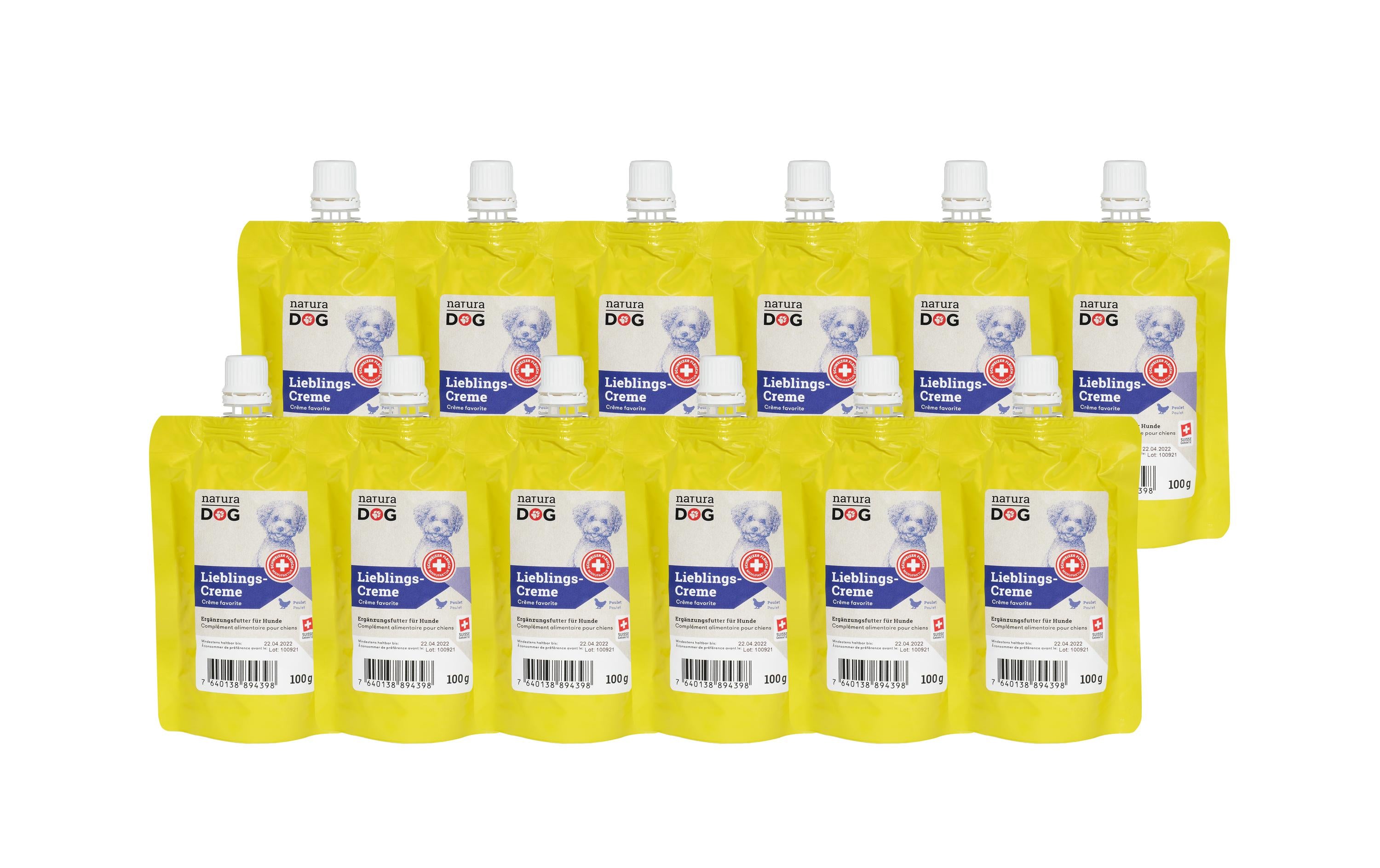 naturaDog, Lieblingscreme Poulet Multipack,